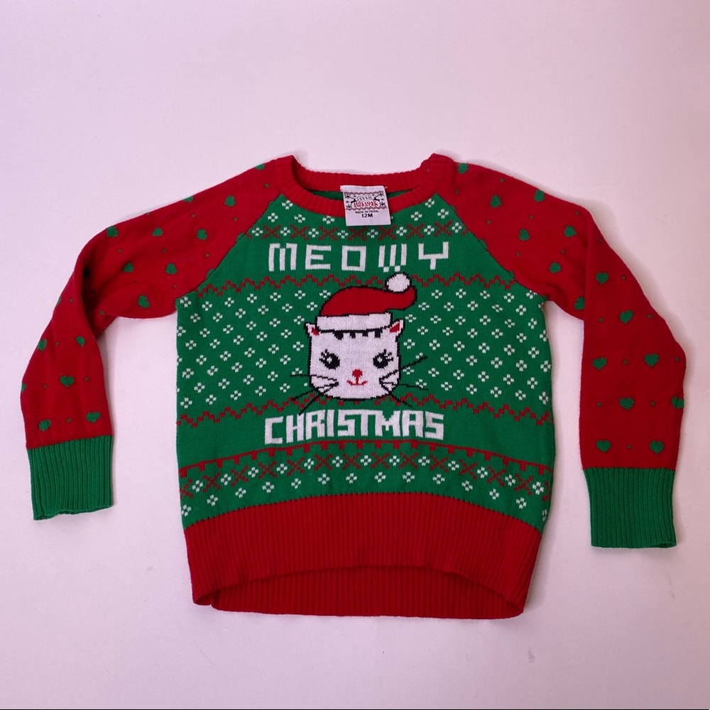 Meowy Christmas 100% Cotton Sweater